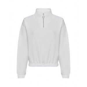 Awdis Womens/Ladies Just Hoods Crop Sweatshirt / Arctic White